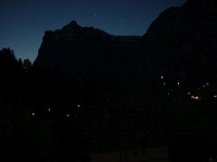 グリンデルヴァルトの宿の夜景
