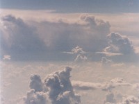 シベリア湿原での入道雲